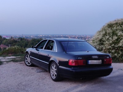 Back of my A8 with Budapest in the background